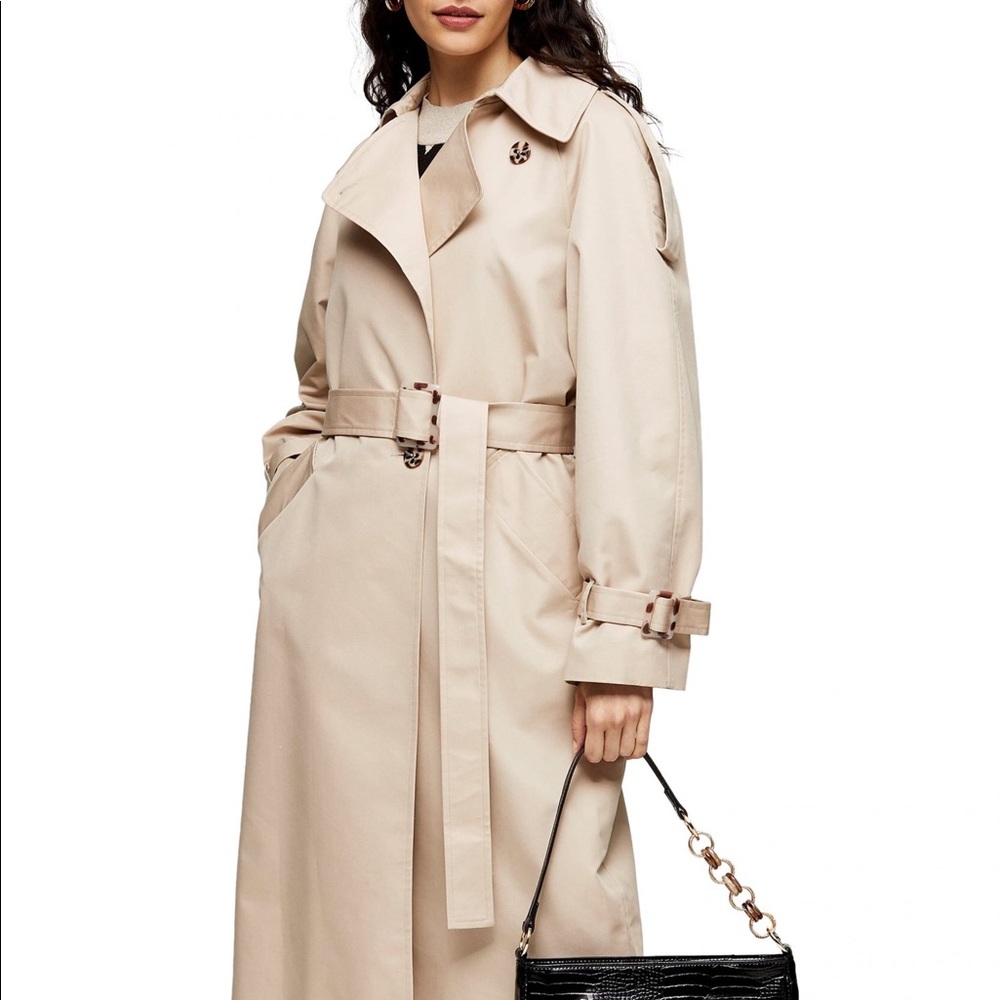 Classic beige trench coat by Topshop